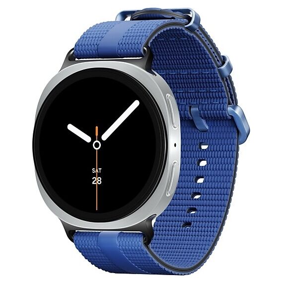 Galaxy Watch8 | 44 мм | 4G LTE | Silver | Athleisure/Blue | M/L, Размер ремешка : M/L, Тип ремешка : Athleisure, Размер корпуса : 44 мм, Подключение часов : Bluetooth / Wi-Fi + 4G LTE, Цвет ремешка: Blue, Цвет: Silver